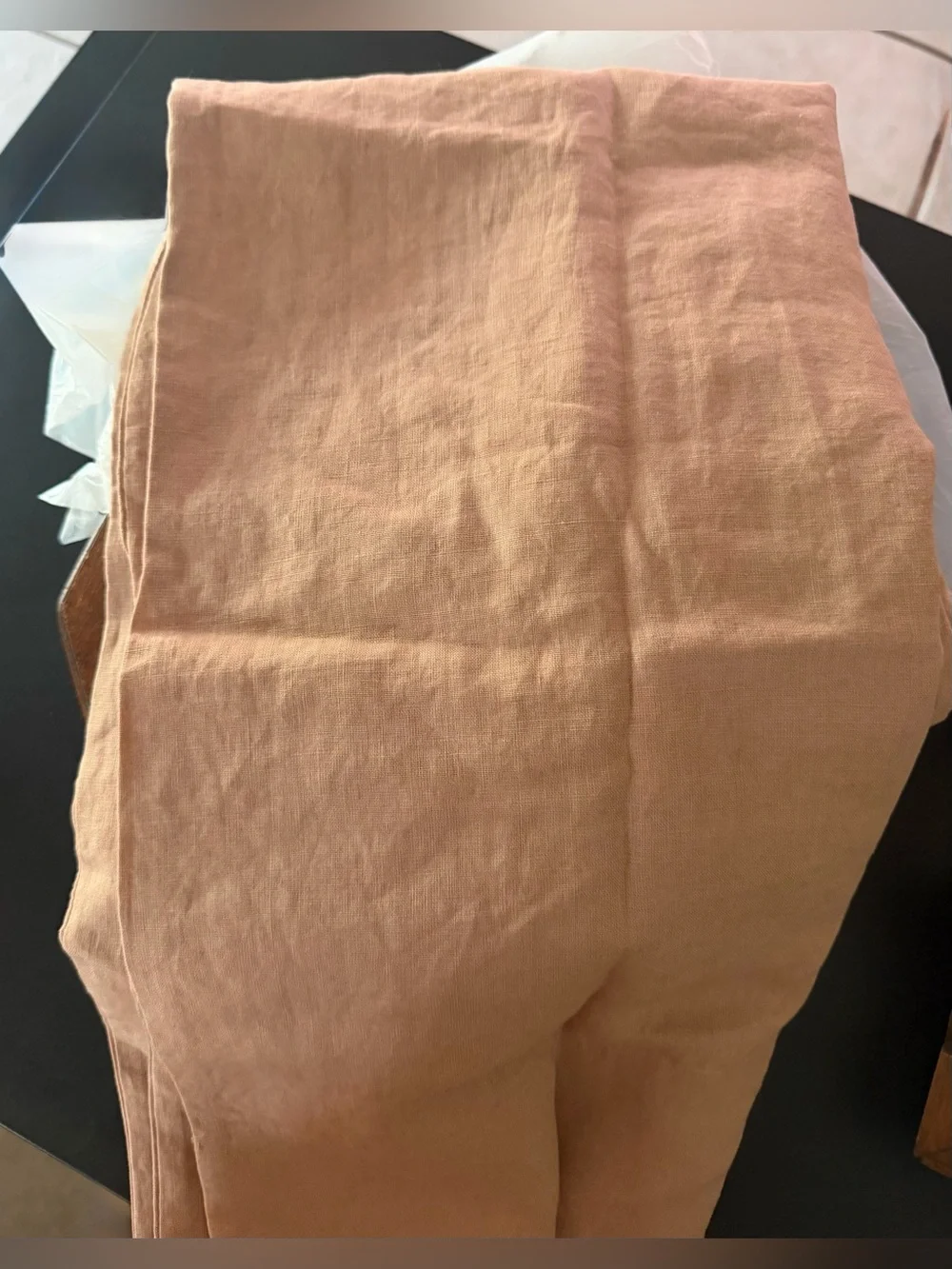 Quince European Flax Linen Pillowcase Set in Desert Sunset king 20x40 NWOT